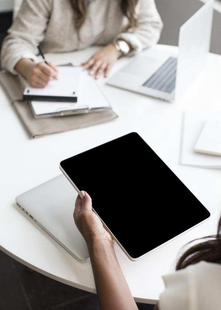 menopause treatment in Australia searching online on an ipad