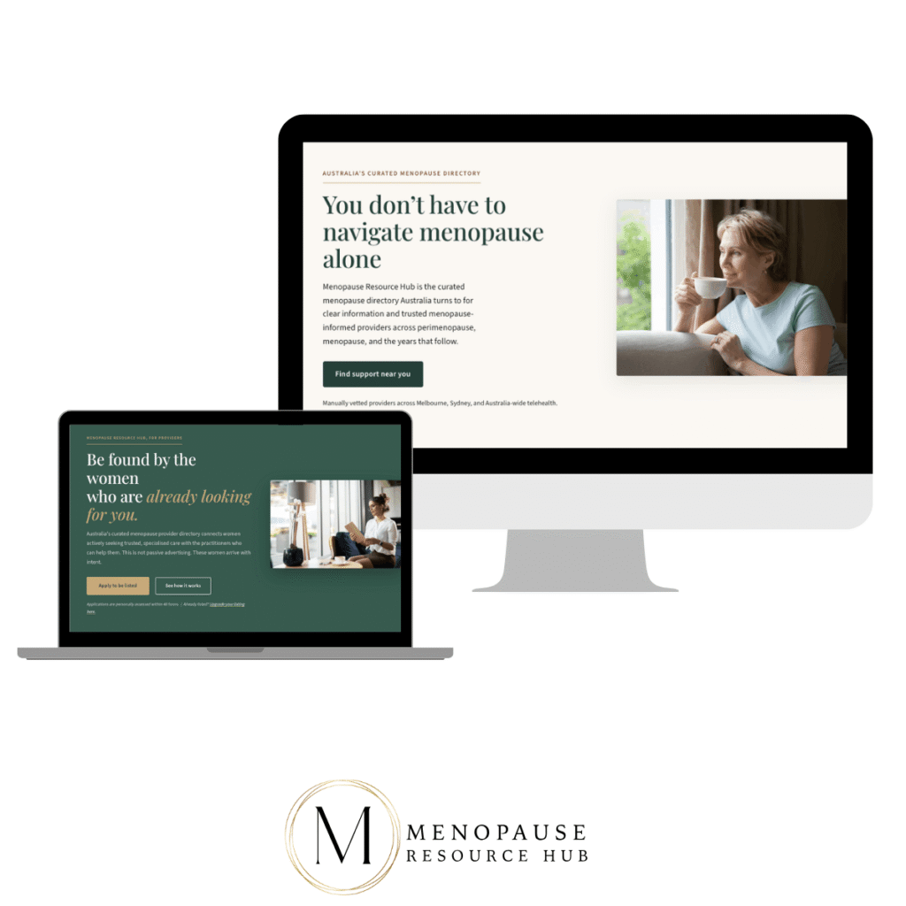 Menopause in Australia, Menopause Resource Hub
