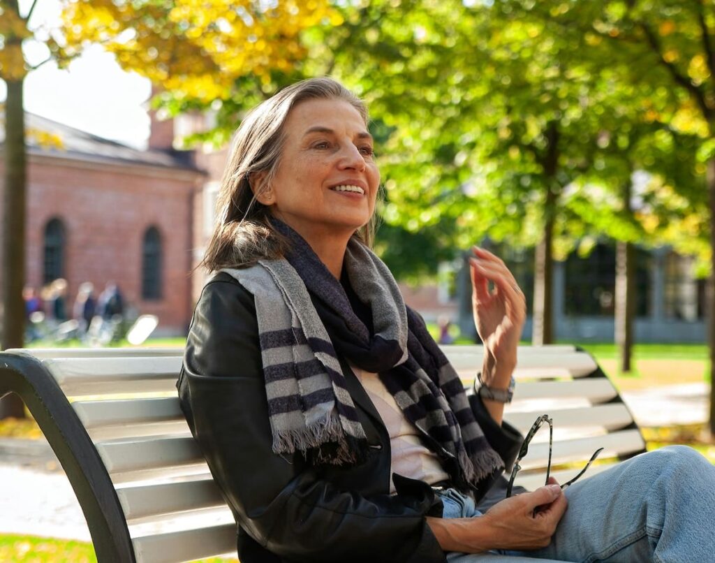 mid life woman going through menopause mood and anxiety in Australia
